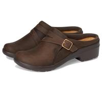 Clarks Mules Angie Braley pour Femme, Cuir Ardoise, 11 Wide