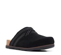 Clarks Femme Brynn Glide Sabot, Cuir Noir, 40 EU
