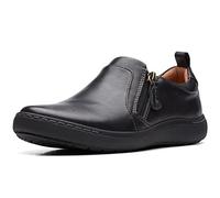 Clarks Nalle - Baskets Lilas Cuir Noir, Noir, 38 EU