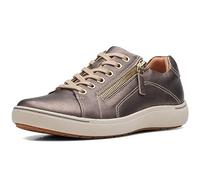 Clarks Nalle Lace Womens Trainers 38.5 EU Bronze Metallic