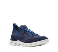 Clarks Nature X Go baskets pour hommes en cuir bleu