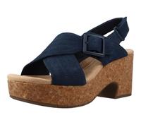 Clarks Nerisa West, Sandale aux Femmes, Navy Nubuck,