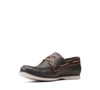 Clarks Noonan Lace, Chaussure Bateau Homme - Cuir Marron Foncé - 41.5 EU
