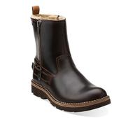 Clarks & Norton M Mellor Fermeture Éclair Marron Lea Chaud Doublures UK 7,8,9,10