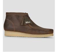 Clarks - Wallabee Boot Cuir Cire d`Abeille - Homme - Chaussures - Brun - Taille: 45 EU
