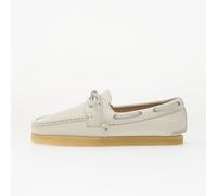 Clarks Originals Godney Boat. White Grain Lea 7.5