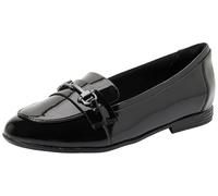 Clarks Originals Mixte FinjaLoafer Y. Shoe, Black Pat, 37 EU