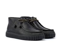 Clarks Originals Torhill Hi Bottes Noires En Cuir Pour Hommes 43