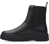 Clarks Originals Torhill Maple Bottes en cuir pour femme, Cuir noir, 37.5 EU