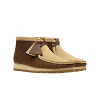 Clarks Originals Wallabee RB Combi Bottes en cuir pour homme Marron cire d'abeille, marron, 44 EU