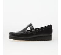 Clarks Originals Wallabee T Bar Blk HiShine Lea 8.5