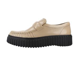Clarks - Patent Moc Mocassins - Femme - Chaussures - Beige - Taille: 38 EU