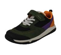 Clarks Plus Vieux Enfants Steggy Stride K Décontracté Fermeture Scratch Baskets