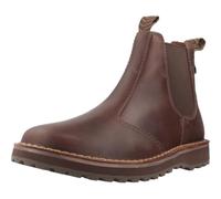 Clarks pour des Hommes Bottines Chelsea en Cuir Solsbury, Marron, 45 EU