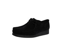 Clarks Pour des hommes Chaussures en daim Wallabee Evo, Noir