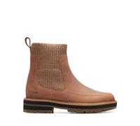 Clarks Prague Top K. Botte mi-Mollet, Light Tan, 31 EU