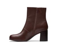 Clarks Premium Bottes tendance Keirsta Faye pour femme, cuir marron, 40 EU, cuir marron, 40 EU