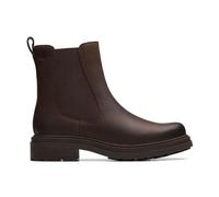 Clarks Premium Bottes tendance Orinoco3 pour femme, Lea marron foncé, 38.5 EU