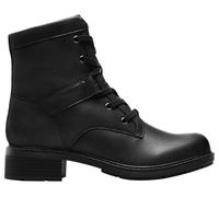 Clarks Premium Femme Hearth Parker Rangers, Cuir Noir, 39 EU