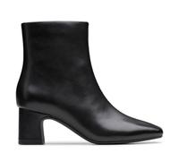Clarks Premium Fernie Bottines à fermeture éclair pour femme, cuir noir, 37 EU, cuir noir, 37.5 EU