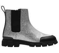 Clarks Premium Fille Evynchelsea K. Bottine Chelsea, Argent breveté, 31 EU