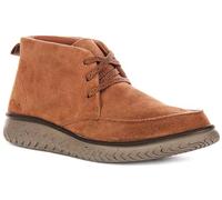 Clarks Premium Homme Relaxlite MOC Bottine Chukka, Suède Cola, 45 EU