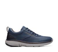 Clarks Pro Lace Mens Wide Fit Trainers 40 EU Navy Leather