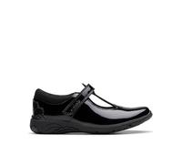 Clarks Relda Gem K. Childrens Black Pat, 12