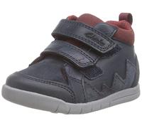Clarks Rex Park T Sneaker Child, Cuir Bleu Marine, 3.5 UK Child