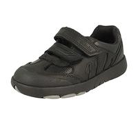 Clarks Rex Stride T Black Leather - Black - 7.5 UK / 25 EU - E (Narrow)
