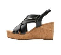 Clarks Sabina Sling, Sandalia Mujer, Black/Black, 41 EU
