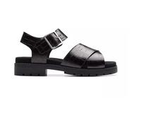 Clarks - Sandale noire pour femme - Orinoco Cross - Femme - Chaussures - Noir - Taille: 36 EU