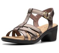 Clarks Sandales à talons Emily2 Rose pour femme, Bronze métallisé, 39 EU
