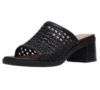 Clarks Sandales à talons Jaylan pour femme, Noir/synthétique, 9
