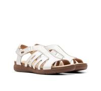 Clarks Originals Sandale plate April Belle Femme Cuir blanc 37.5 EU