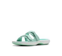 Clarks Sandales Breeze Piper Slide pour femme, turquoise, 42 EU