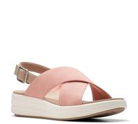 Clarks Sandales compensées Drift Sun pour Femme, pêche synthétique, Pointure 43