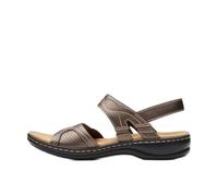 Clarks Sandales décontractées pour femme, Bronze métallisé, 9.5 Wide