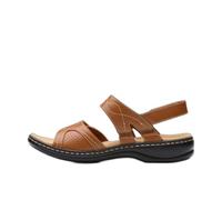 Clarks Sandales décontractées pour femme, Marron clair/cuir, 38 EU