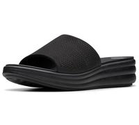 Clarks Sandales Drift Twist Slide pour femme, noir, 8.5 Wide