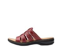 Clarks Sandales Leisa Amanda pour femme, cuir rouge, 39.5 EU