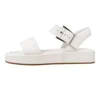 Clarks - Sandales plates élégantes avec bride Alda - Femme - Chaussures - Blanc - Taille: 37 EU