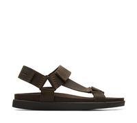 Clarks Sandales Sunder Range pour homme, Dark Olive Lea, 45 EU