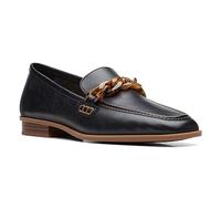 Clarks Sarafyna Iris Chaussures en Cuir Noir, Noir, 38 EU