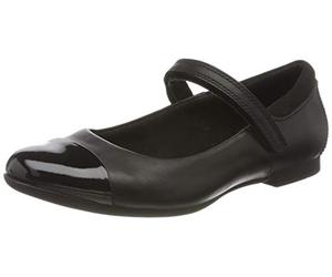 Clarks Scala Gem Y Ballerines, Black Leather, 38 EU