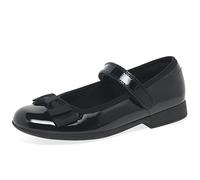 CLARKS Garçon Fille Scala Tap K Ballerines, Black Pat, 28 EU