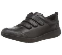 CLARKS Scape Sky K Sneakers Basses, Black Leather, 33 EU Large