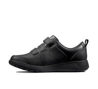 Clarks Scape Sky Y Childrens Black Leather, 4.5
