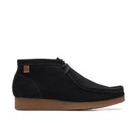Clarks Shacre Wallabee Boot, Bottine Chukka Homme, Suede Noire, 41.5 EU