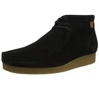 Clarks Shacre Wallabee Boot, Bottine Chukka Homme, Suede Noire, 45 EU